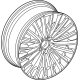 Mercedes-Benz 236-401-21-00-7X23 EXCHANGE SPOKE WHEEL Mercedes-Benz 236-401-21-00-7X23 EXCHANGE SPOKE WHEEL