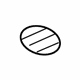 Mercedes-Benz 164-694-00-37-7E94 Speaker Cover Mercedes-Benz 164-694-00-37-7E94 Speaker Cover