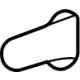 Mercedes-Benz 167-868-24-00-1D03 Seat Belt Guide Mercedes-Benz 167-868-24-00-1D03 Seat Belt Guide