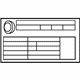 Mercedes-Benz 253-584-04-08 INFO. LABEL, TIRE PRESS.