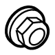 Mercedes-Benz 005-990-20-50-64 Seat Back Pad Nut Mercedes-Benz 005-990-20-50-64 Seat Back Pad Nut