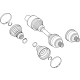 Mercedes-Benz 465-330-11-01 SIDE SHAFT Mercedes-Benz 465-330-11-01 SIDE SHAFT