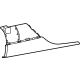 Mercedes-Benz 190-698-91-00 Front Molding Mercedes-Benz 190-698-91-00 Front Molding