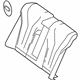 Mercedes-Benz 222-920-00-29-9E43 Seat Back Cover Mercedes-Benz 222-920-00-29-9E43 Seat Back Cover
