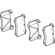 Mercedes-Benz 000-421-57-02 DISK BRAKE PAD