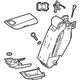 Mercedes-Benz 222-970-00-31-7M48 Armrest Mercedes-Benz 222-970-00-31-7M48 Armrest