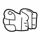 Mercedes-Benz 170-988-00-78 Pillar Trim Clip Mercedes-Benz 170-988-00-78 Pillar Trim Clip