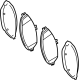 Mercedes-Benz 000-421-24-02 DISK BRAKE PAD Mercedes-Benz 000-421-24-02 DISK BRAKE PAD