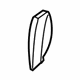 Mercedes-Benz 231-860-09-22-3E03 Seat Belt Guide Mercedes-Benz 231-860-09-22-3E03 Seat Belt Guide