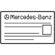 Mercedes-Benz 789-584-44-00 INFORMATION LABEL Mercedes-Benz 789-584-44-00 INFORMATION LABEL