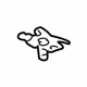 Mercedes-Benz 202-880-01-93 Outer Molding Clip Mercedes-Benz 202-880-01-93 Outer Molding Clip