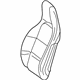 Mercedes-Benz 176-910-36-02-9G60 Seat Back Cover Mercedes-Benz 176-910-36-02-9G60 Seat Back Cover
