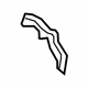 Mercedes-Benz 222-680-03-25 Hinge Pillar Reinforcement Baffle Mercedes-Benz 222-680-03-25 Hinge Pillar Reinforcement Baffle