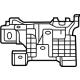 Mercedes-Benz 213-545-61-00 Control Module Bracket Mercedes-Benz 213-545-61-00 Control Module Bracket