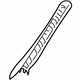 Mercedes-Benz 219-690-01-25-7J36 Windshield Pillar Trim Mercedes-Benz 219-690-01-25-7J36 Windshield Pillar Trim