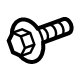 Mercedes-Benz 002-984-60-29 Upper Trim Panel Screw Mercedes-Benz 002-984-60-29 Upper Trim Panel Screw
