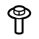 Mercedes-Benz 000-990-11-00 Center Support Bolt Mercedes-Benz 000-990-11-00 Center Support Bolt