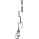 Mercedes-Benz 190-720-17-01 Lock Rod Mercedes-Benz 190-720-17-01 Lock Rod