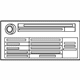Mercedes-Benz 257-584-00-01 Tire Pressure Label Mercedes-Benz 257-584-00-01 Tire Pressure Label