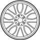 Mercedes-Benz 166-401-11-00-64-7X21 Wheel, Alloy Mercedes-Benz 166-401-11-00-64-7X21 Wheel, Alloy