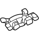 Mercedes-Benz 190-651-13-00 Drip Molding Front Bracket Mercedes-Benz 190-651-13-00 Drip Molding Front Bracket