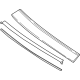 Mercedes-Benz 236-770-01-00-1104 WIND DEFLECTOR Mercedes-Benz 236-770-01-00-1104 WIND DEFLECTOR