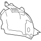 Mercedes-Benz 297-680-11-08 Rear Fender Liner Mercedes-Benz 297-680-11-08 Rear Fender Liner
