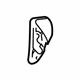Mercedes-Benz 216-910-02-71 Release Handle Mercedes-Benz 216-910-02-71 Release Handle