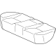 Mercedes-Benz 253-920-37-03-1B81 OUTER COVER, RR SEAT CUSH Mercedes-Benz 253-920-37-03-1B81 OUTER COVER, RR SEAT CUSH