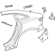Mercedes-Benz 295-630-05-01 Quarter Panel Assembly Mercedes-Benz 295-630-05-01 Quarter Panel Assembly
