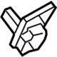 Mercedes-Benz 099-760-68-02 Handle, Outside Cover Mercedes-Benz 099-760-68-02 Handle, Outside Cover