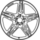 Mercedes-Benz 213-401-20-00-64-7X21 Wheel Mercedes-Benz 213-401-20-00-64-7X21 Wheel