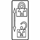 Mercedes-Benz 164-817-03-20 Caution Label Mercedes-Benz 164-817-03-20 Caution Label