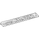 Mercedes-Benz 243-610-31-01 Center Rail Mercedes-Benz 243-610-31-01 Center Rail