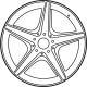 Mercedes-Benz 205-401-11-00-7X21 Wheel, Alloy Mercedes-Benz 205-401-11-00-7X21 Wheel, Alloy