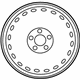 Mercedes-Benz 207-400-01-02 Wheel, Spare Mercedes-Benz 207-400-01-02 Wheel, Spare
