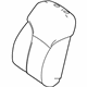 Mercedes-Benz 166-910-81-19-1B55 Seat Back Cover Mercedes-Benz 166-910-81-19-1B55 Seat Back Cover