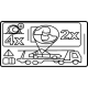 Mercedes-Benz 000-817-52-01 Warning Label Mercedes-Benz 000-817-52-01 Warning Label