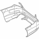 Mercedes-Benz 222-885-00-25-9999 Bumper Cover Mercedes-Benz 222-885-00-25-9999 Bumper Cover