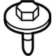 Mercedes-Benz 001-990-67-36 Front Bracket Screw Mercedes-Benz 001-990-67-36 Front Bracket Screw