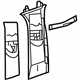 Mercedes-Benz 204-690-23-26-8N73 Upper Center Pillar Trim Mercedes-Benz 204-690-23-26-8N73 Upper Center Pillar Trim