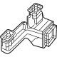 Mercedes-Benz 463-831-00-46 Floor Duct Mercedes-Benz 463-831-00-46 Floor Duct
