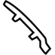 Mercedes-Benz 295-885-15-02 Upper Molding Mercedes-Benz 295-885-15-02 Upper Molding