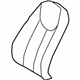 Mercedes-Benz 230-910-07-47-7E80 Seat Back Cover Mercedes-Benz 230-910-07-47-7E80 Seat Back Cover