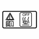 Mercedes-Benz 000-584-02-13 Caution Label Mercedes-Benz 000-584-02-13 Caution Label