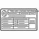 Mercedes-Benz 172-584-98-00 Tire Info Label Mercedes-Benz 172-584-98-00 Tire Info Label