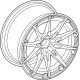 Mercedes-Benz 192-401-09-00-7Y51 EXCHANGE SPOKE WHEEL Mercedes-Benz 192-401-09-00-7Y51 EXCHANGE SPOKE WHEEL