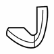 Mercedes-Benz 216-697-01-27 Rocker Molding Cap Mercedes-Benz 216-697-01-27 Rocker Molding Cap
