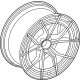 Mercedes-Benz 192-400-04-00 EXCHANGE SPOKE WHEEL