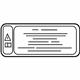 Mercedes-Benz 251-584-00-13 Caution Label Mercedes-Benz 251-584-00-13 Caution Label